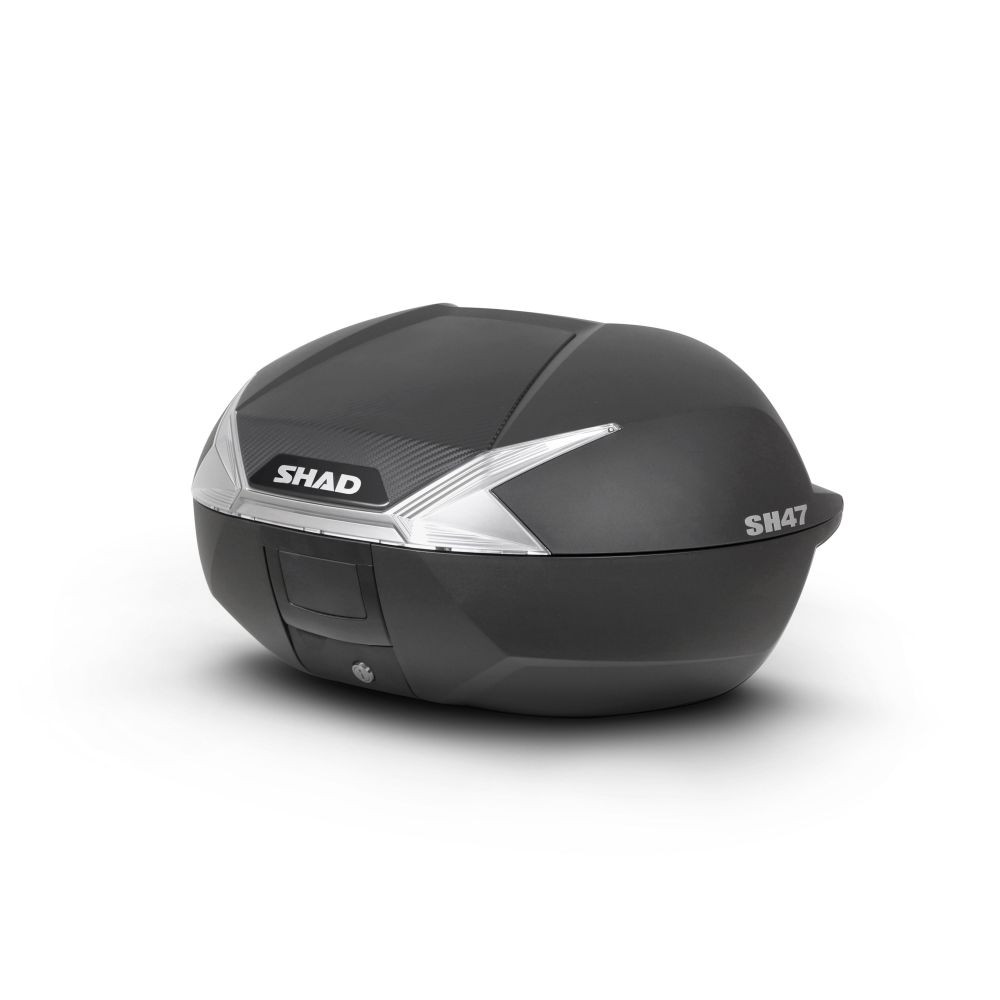 Top case Shad SH47 47L noir + chariot