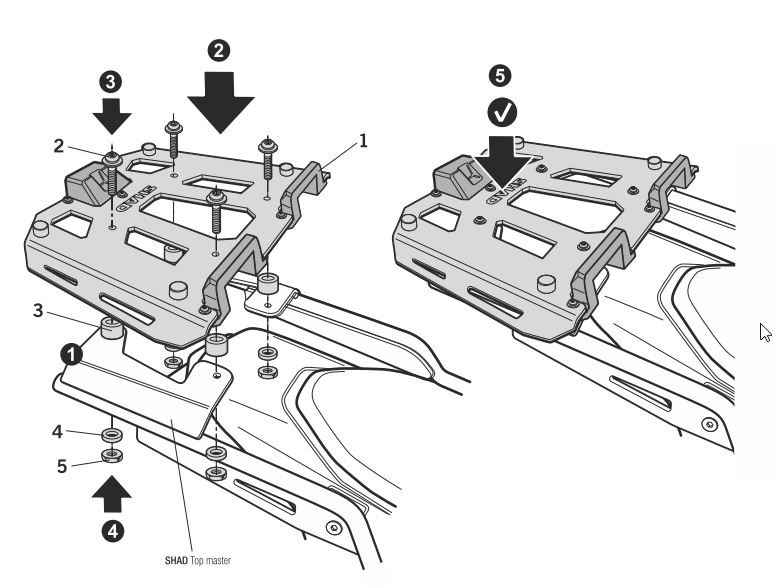 Adaptateur Topcase Shad Pour Terra - vue 2