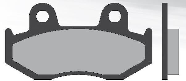 Plaquette de frein avant Brenta BR3034 Honda Dylan/SH/Panthéon/Suzuki Burgman 250-400 cc homologuée ECE R90 - vue 2