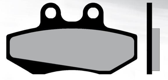 Plaquette de frein Brenta BR3055 adaptable Yamaha Cygnus-X / Flame X 125 / Peugeot XR6 / Beta RR / Sherco / Bultaco / Rieju Spike SMX RMX GPR (homologuée ECE R90) - vue 2