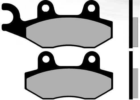 Plaquette de frein Brenta maxiscooter Kymco Agility 50-125 cc / TGB / Keeway homologuée ECE R90 BR3070 - vue 2