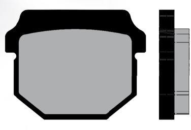 Plaquette de frein Brenta BR3075 adaptable Peugeot Kisbee Vivacity Citystar Derbi Senda Piaggio NRG Typhoon Sherco Rieju homologuée ECE R90 - vue 2
