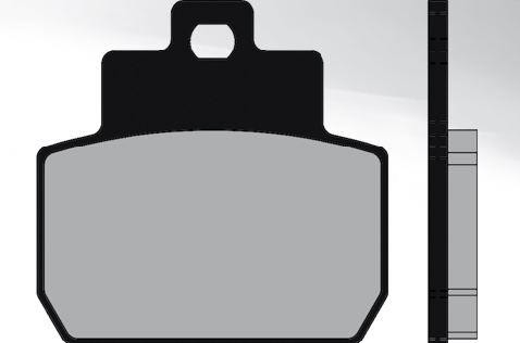 Plaquette de frein arrière Brenta Piaggio X8/MP3/Xevo 125 cc 2006-2010 / Gilera Fueco 500 2008-2017 BR3079 - vue 2