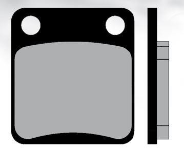 Plaquette de frein Brenta Maxiscooter BR3083 Daelim 50-125 cc Mash Peugeot Vivacity - vue 2