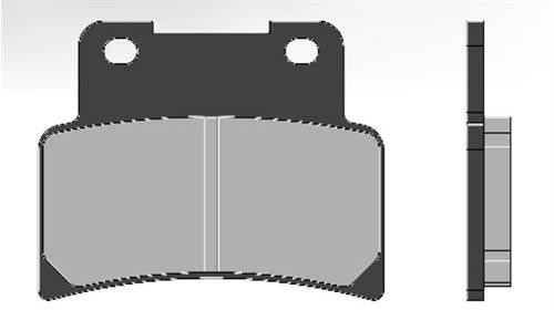 Plaquette de frein Brenta BR3098 homologuée ECE R90 - vue 2