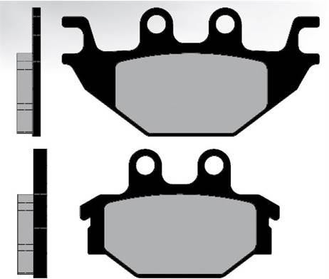 Plaquette de frein Brenta YZF-R125 2008+ MT-125 2015+ XSR 125 BR3133 - vue 2