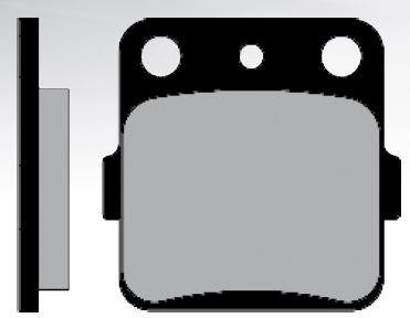 Plaquette de frein arrière Brenta métal fritté BR4106 - vue 2