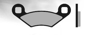 Plaquette de frein quad Brenta adaptée Polaris Sportsman 500 HO / 570 Ranger RZR EFI / Sportsman 800 / Ranger 800 RZR EFI homologuée ECE R90 BR4158 - vue 2