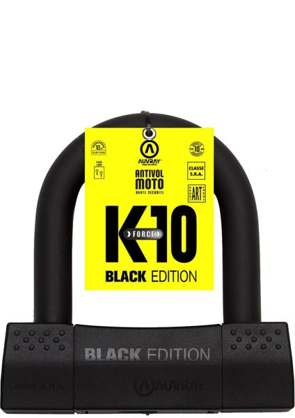 Antivol U Auvray K10 Black Edition 85 x 100 mm (diam 18 mm) Classe SRA - vue 3