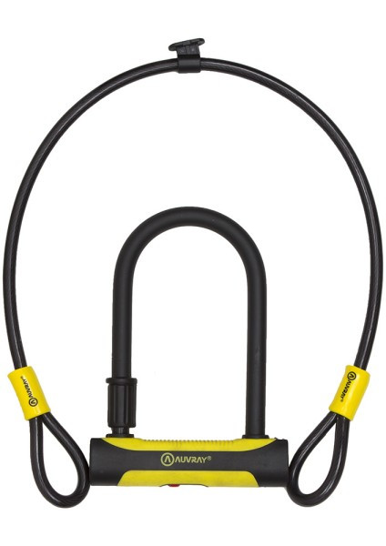 Antivol vélo U Auvray U-Roc 180x245 mm (Ø16 mm) avec câble 1 m (Ø12 mm) niveau sécurité 8/10 - vue 5