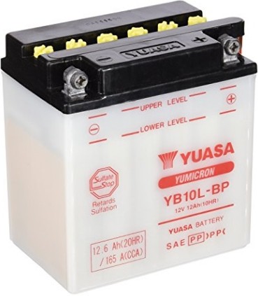 Batterie Yuasa YB10L-BP conventionnelle avec entretien - vue 3