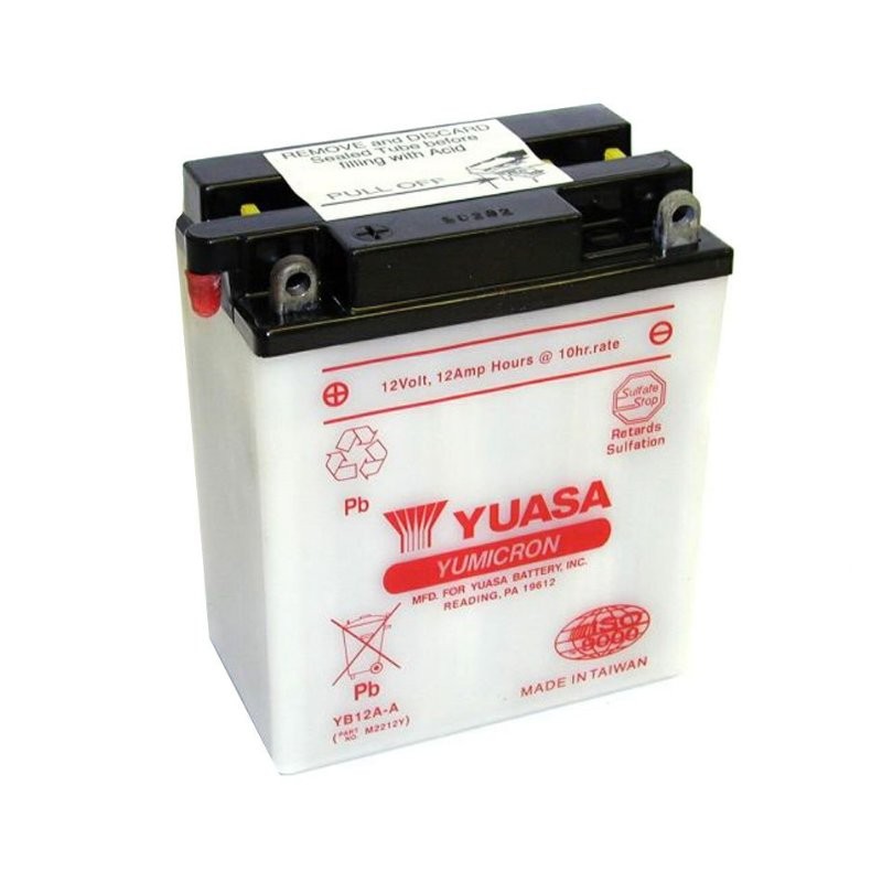 Batterie Yuasa YB12A-A Conventionnelle avec Entretien - Sans Acide - vue 2