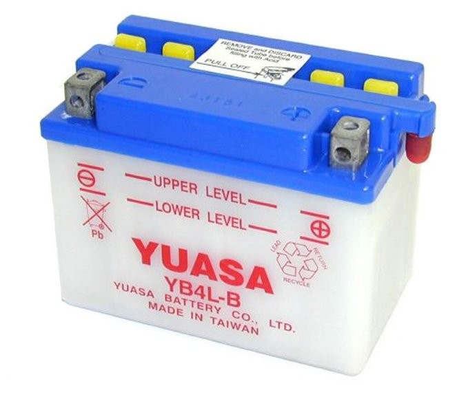 Batterie Yuasa YB4L-B 12V 4.2Ah avec pack acide - vue 3