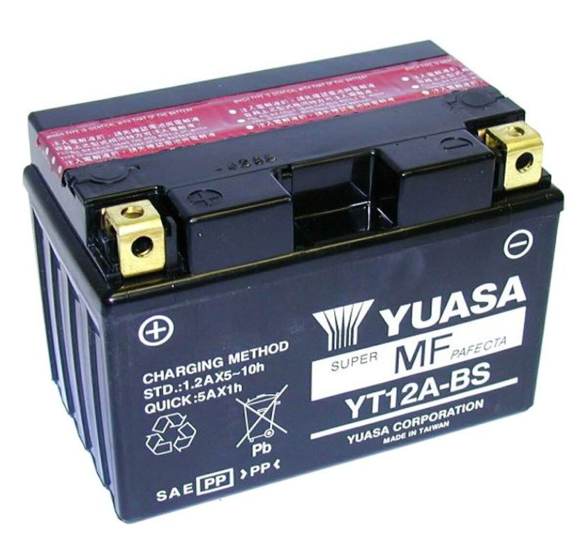 Batterie Yuasa YT12A-BS AGM sans entretien - vue 3