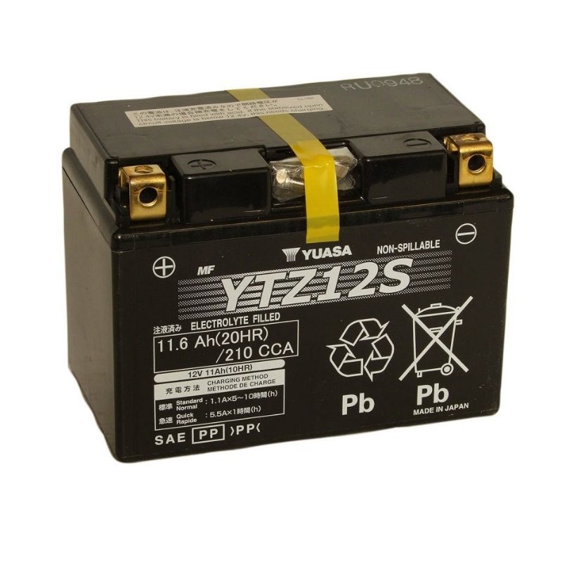 Batterie Yuasa YTZ12S 12V 11,6 Ah activée en usine - vue 3