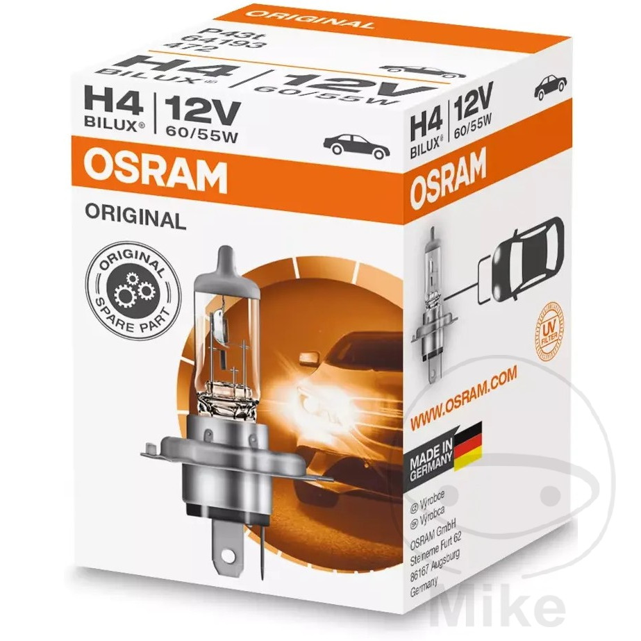 Ampoule OSRAM 64193 P43t H4 - vue 2