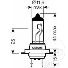 Ampoule H7 12V 55W Px26d Osram - vue 3