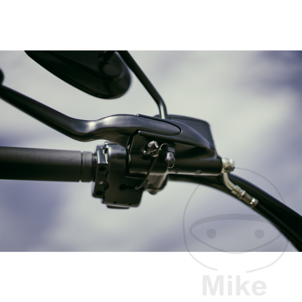 Plaque support pour clignotant Atto Kellermann sur fixation levier hydraulique inox - vue 2