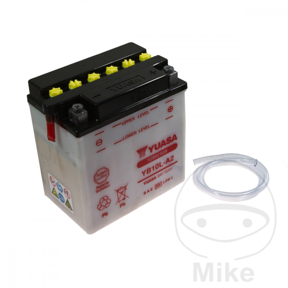 Batterie Yuasa YB10L-A2 conventionnelle avec entretien - vue 2