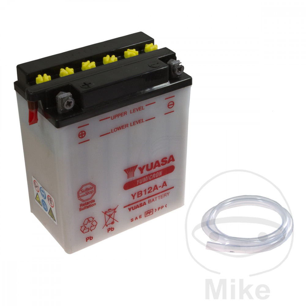 Batterie Yuasa YB12A-A Conventionnelle avec Entretien - Sans Acide - vue 3