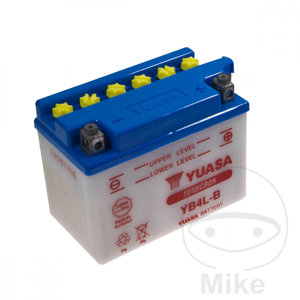 Batterie 12V 4 ah YB4L-B Yuasa yumicron conventionnelle avec entretien (lg121xl71xh93mm) - vue 2