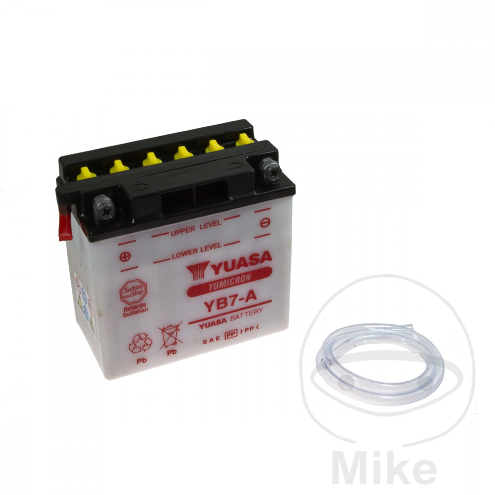 Batterie 12V 8 ah YB7-A Yuasa yumicron conventionnelle avec entretien (lg135xl75xh133mm) - vue 3