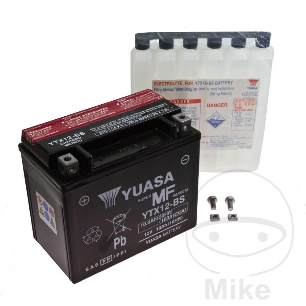 Batterie Yuasa YTX12-BS 12V 10,5Ah sans entretien - vue 3