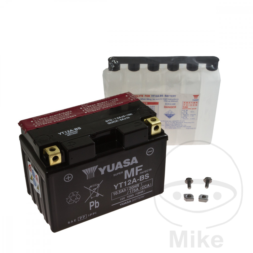 Batterie Yuasa YT12A-BS AGM sans entretien - vue 4