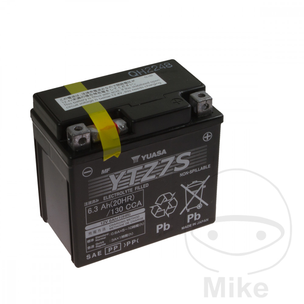 Batterie Yuasa YTZ7-S SLA-AGM sans entretien - vue 3