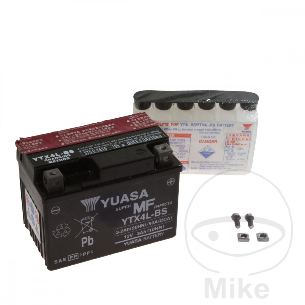 Batterie Yuasa YTX4L-BS AGM sans entretien - vue 4