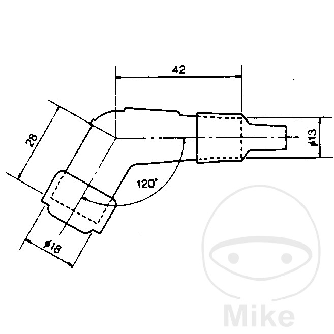 Capuchon antiparasite NGK YB05F - vue 2