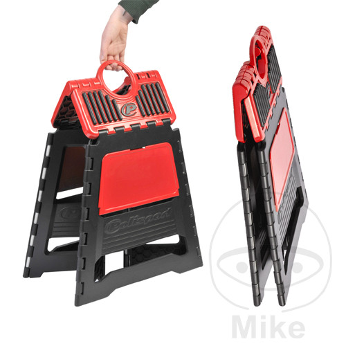 Béquille latérale pliable Polisport MX motocross noir rouge 300 x 420 x 450 mm - vue 3