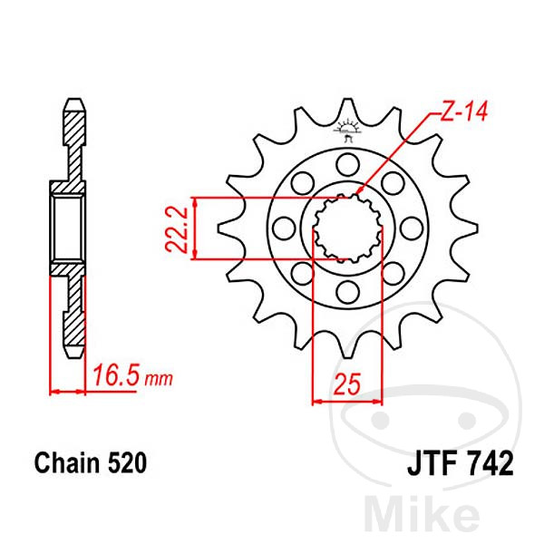 Pignon avant JT Sprockets