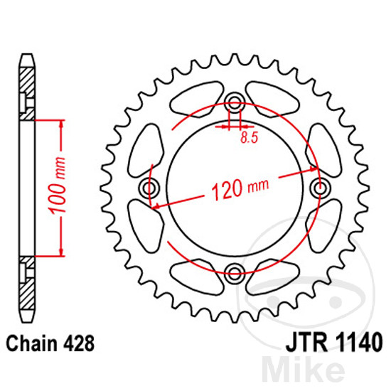 Couronne en acier JT Sprockets