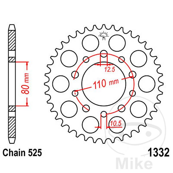 Couronne arrière en acier JT SPROCKETS