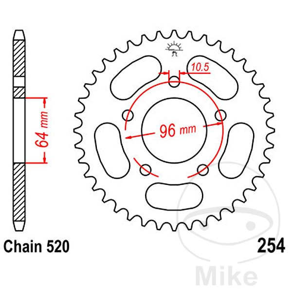 Couronne en acier JT SPROCKETS