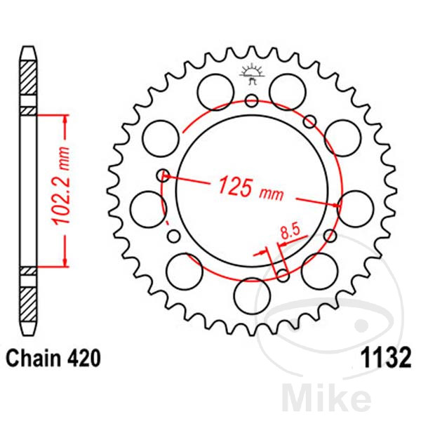Couronne en acier JT SPROCKETS