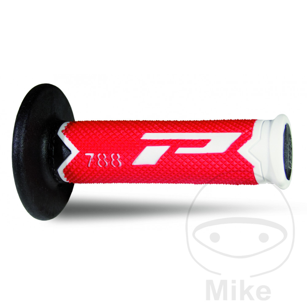 Poignées PROGRIP 788 Blanc/Rouge Fluo/Noir 22/25 - vue 2