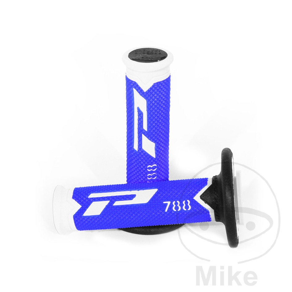 Poignées Progrip 788 Blanc/Bleu Fluo/Noir 22/25 - vue 2