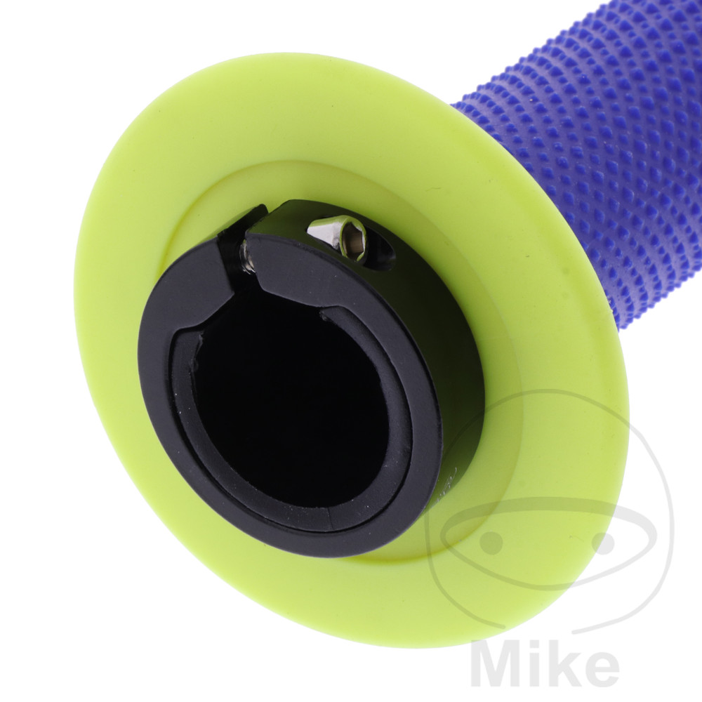 Poignées PROGRIP 708 Lock on + 7 Cams Jaune Fluo/Bleu Électrique 22/25 - vue 3