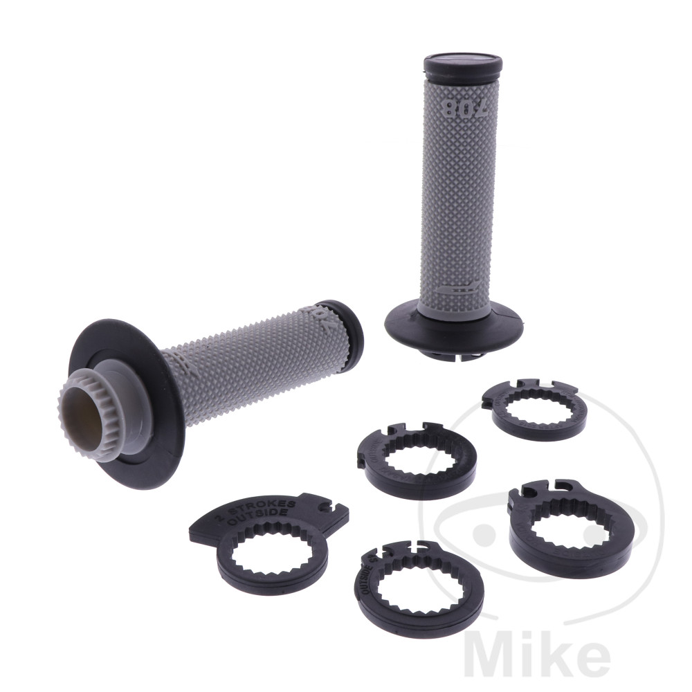 Poignées PROGRIP 708 Lock on + 7 CAMS Noir/Gris 22/25 - vue 2