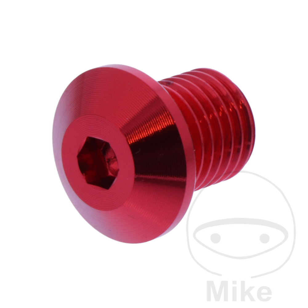 Bouchon miroir M10-P1.25 gauche rouge Daytona - vue 4