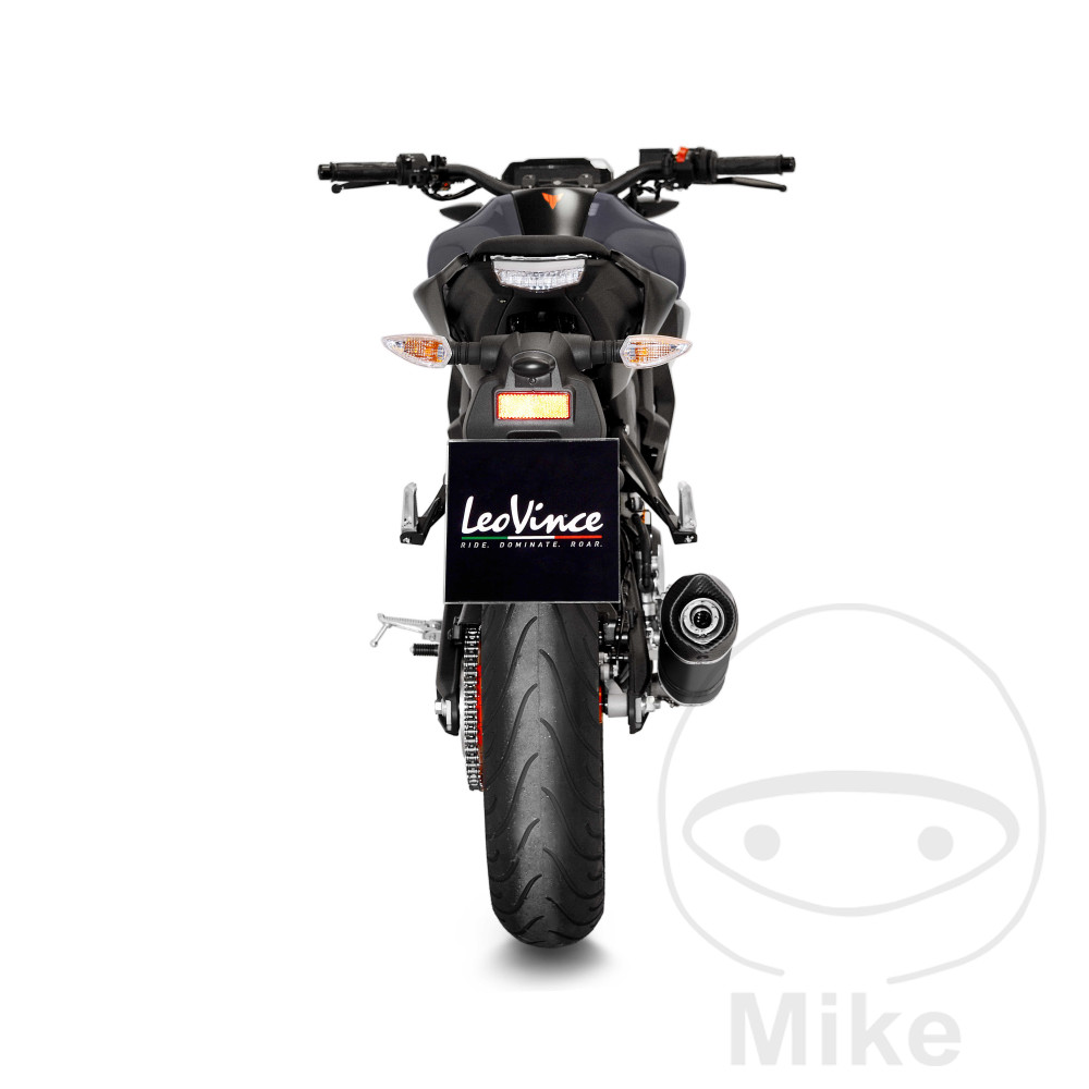 Ligne complète Leovince LV ONE EVO Black Edition MT-125 homologuée - vue 4