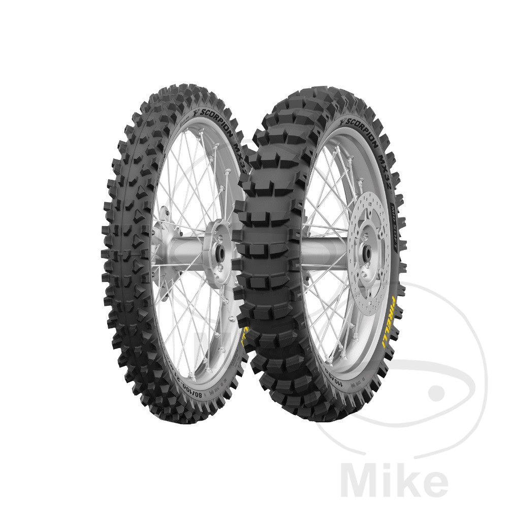Pneu arrière 80/100-21 M/C 51M TT Pirelli Scorpion MX32 Mid Soft
