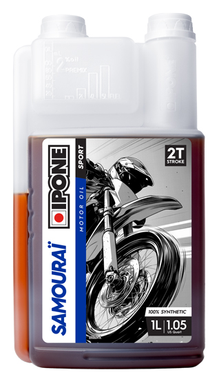Huile Ipone 2T Samouraï Racing 100% synthèse 1L - vue 3