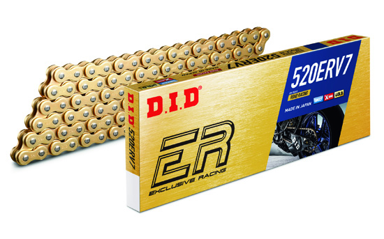 DID Chaîne X-RING Or/Or 520ERV7/112 Ouverte Attache Rivet - vue 2