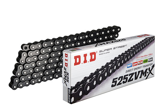Did x-ring chain black/black 525zvmx2/12 open chain with rivet link - vue 2