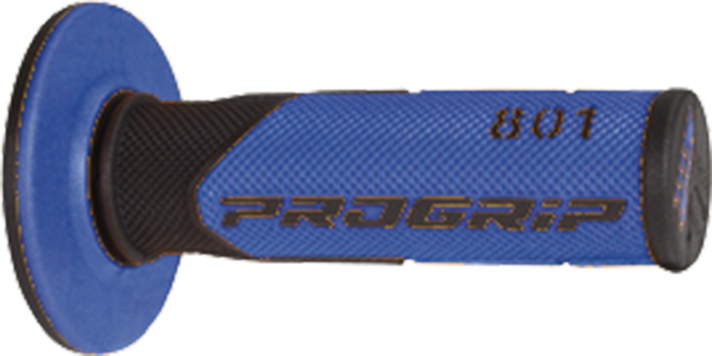 Revêtement de Poignée ProGrip 801 Noir/Bleu Closed End 115 mm (la paire) - vue 3