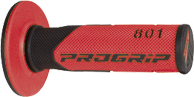 Revêtement poignée ProGrip 801 noir/rouge closed end 115 mm (la paire) - vue 3