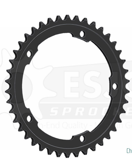 Couronne Esjot 42 dents pas 525 diamètre intérieur 152 entraxe 168 - vue 2